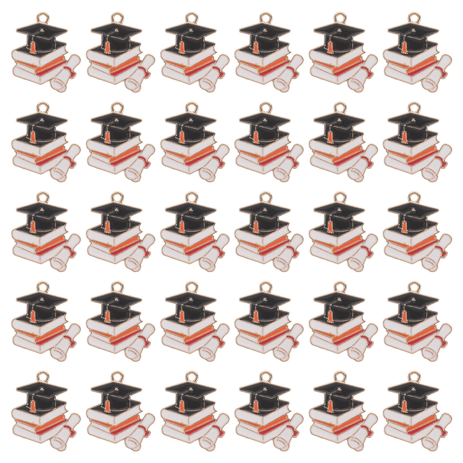 Jewelry Making Diploma - 50 stuks mini-graduatietopjes, bedeltjes van een