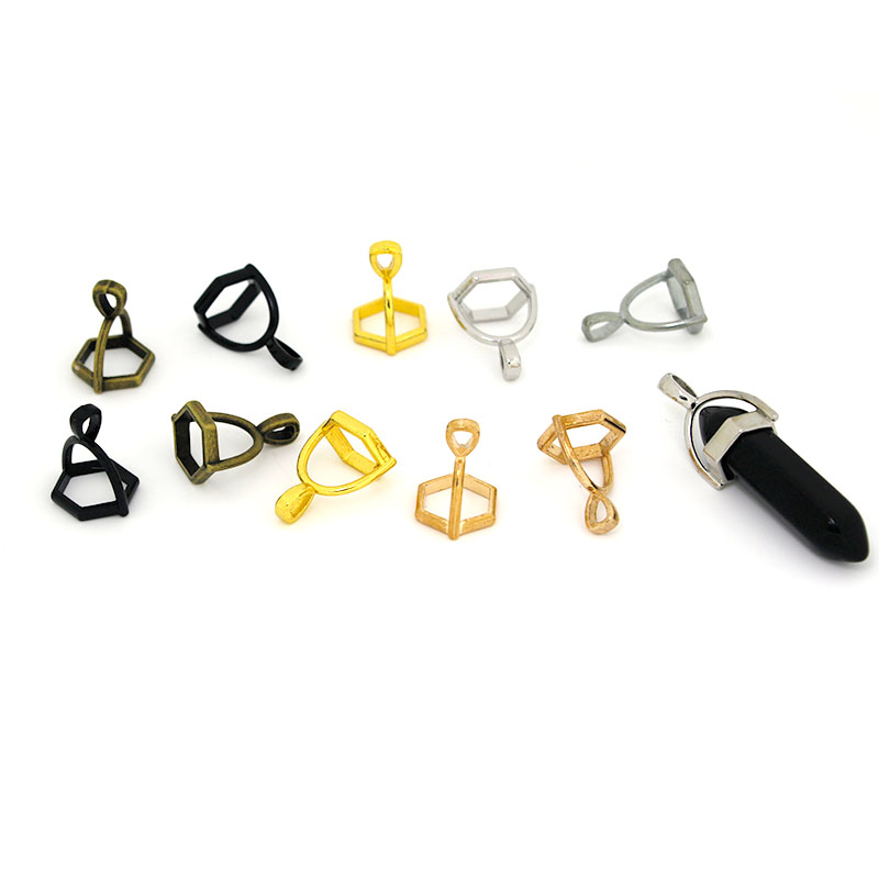 Jewelry Making Pins - 20 Stuks Zeshoekige Edelsteen Cap Natuursteen