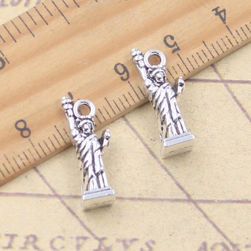Jewelry Making New York - 10pcs Charms New York Vrijheidsbeeld 21x7x6mm