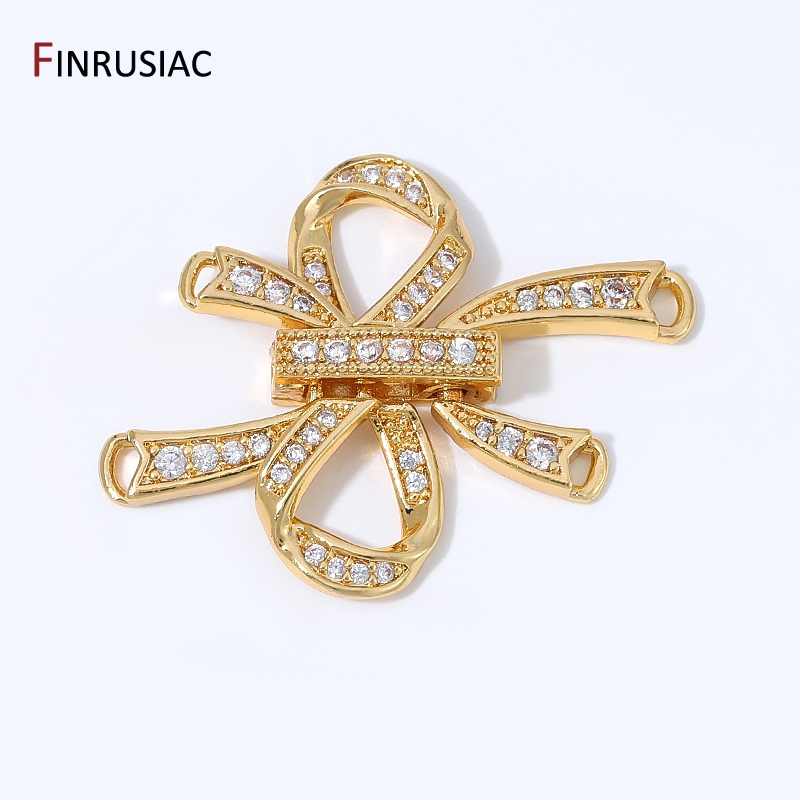 Jewelry Making Bead - 18K vergulde messing holle lint strik