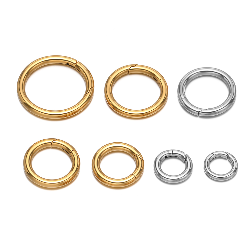 Jewelry Making Pins - 2 stks/partij Ronde Lente Sluitingen Rvs