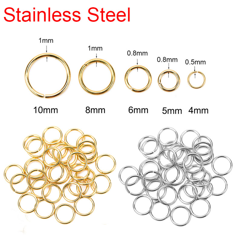 Jump Ring Assorted - 50 100 stks PVD Nooit Vervagen