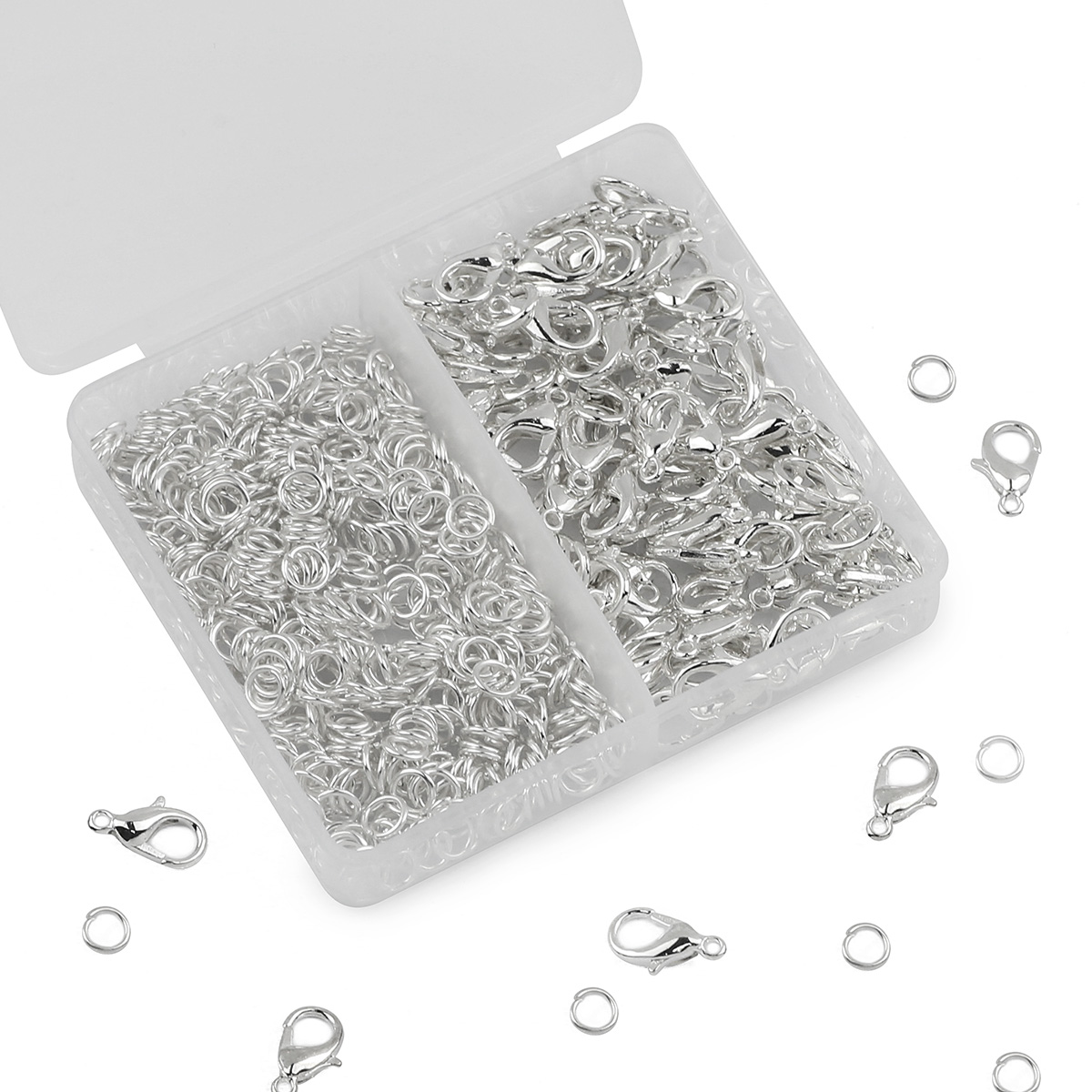 150 stks/doos Zilver Kleur Kre - Jump Ring Assorted recensie en prijs