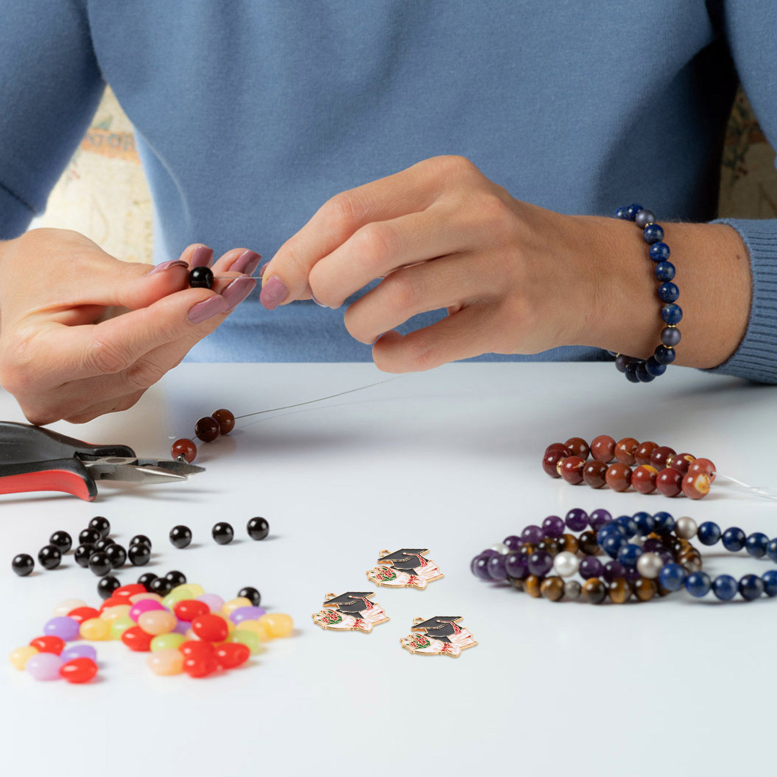 50 stuks legering bedeltjes in - Jewelry Making Diploma recensie en prijs