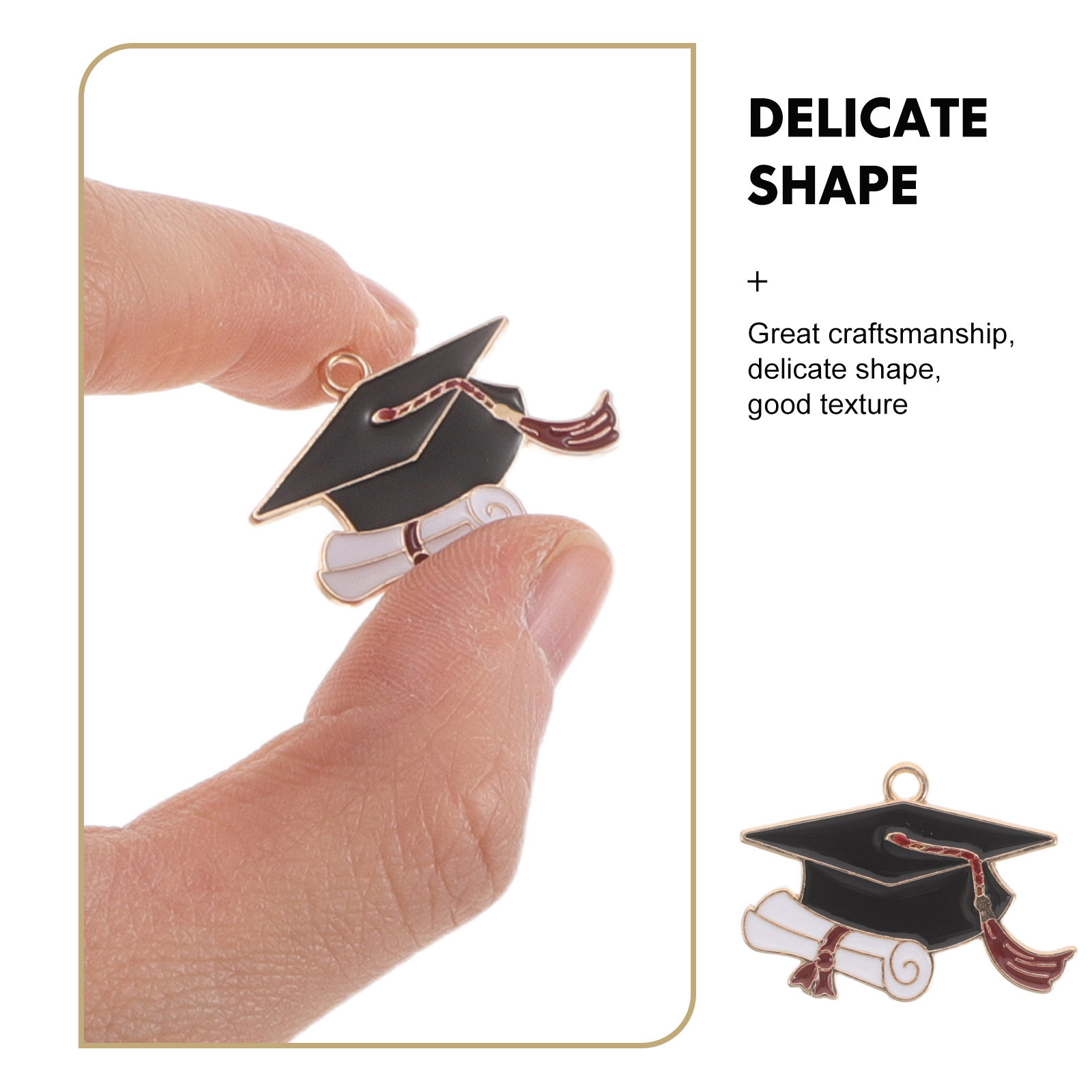50 stuks afstudeerhoedjes, bed - Jewelry Making Diploma recensie en prijs