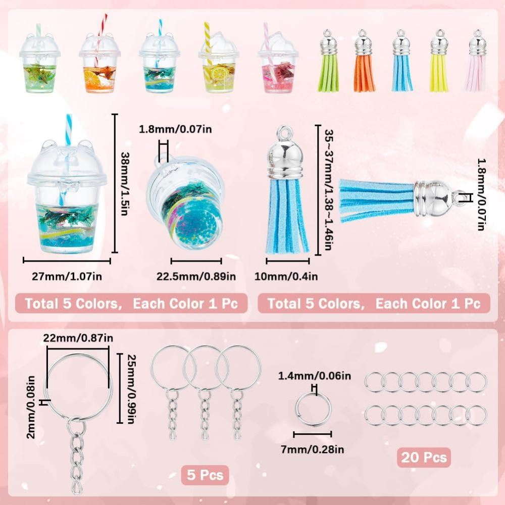 35 stks DIY 5 Sets Bubble Tea  - Jewelry Making Kit recensie en prijs
