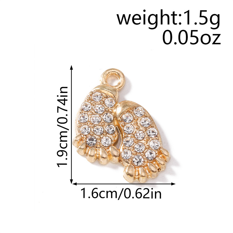 10 stks 16*19mm Crystal Footpr - Jewelry Making 3 Year Old recensie en prijs