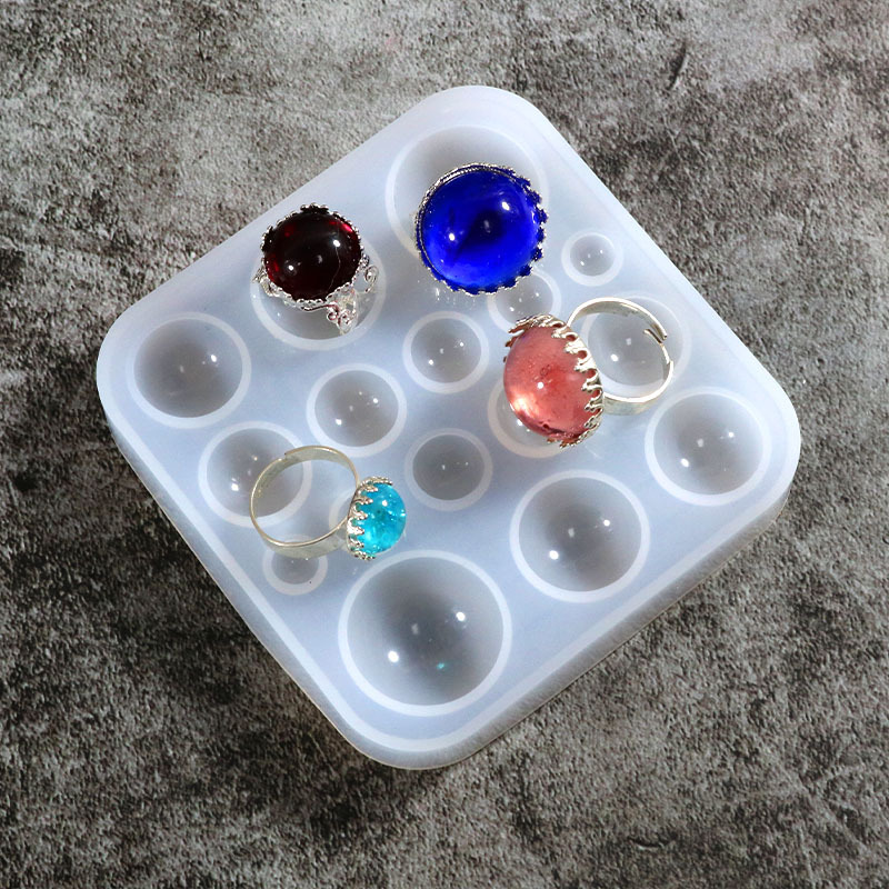 Hars-siliconenmallen, halfrond - Jewelry Making Workshops recensie en prijs