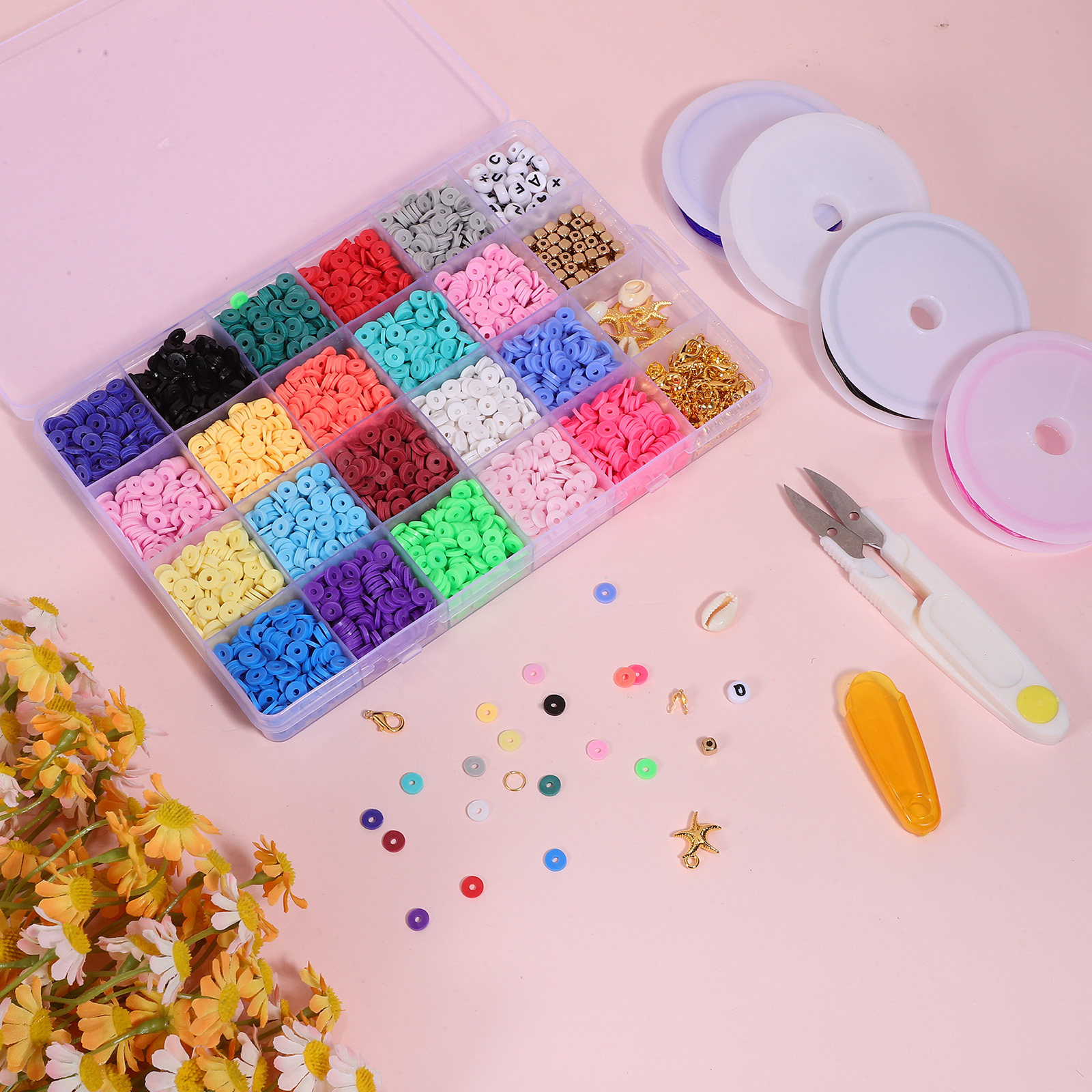 1 set polymeerklei kralen sier - Jewelry Making Kit recensie en prijs