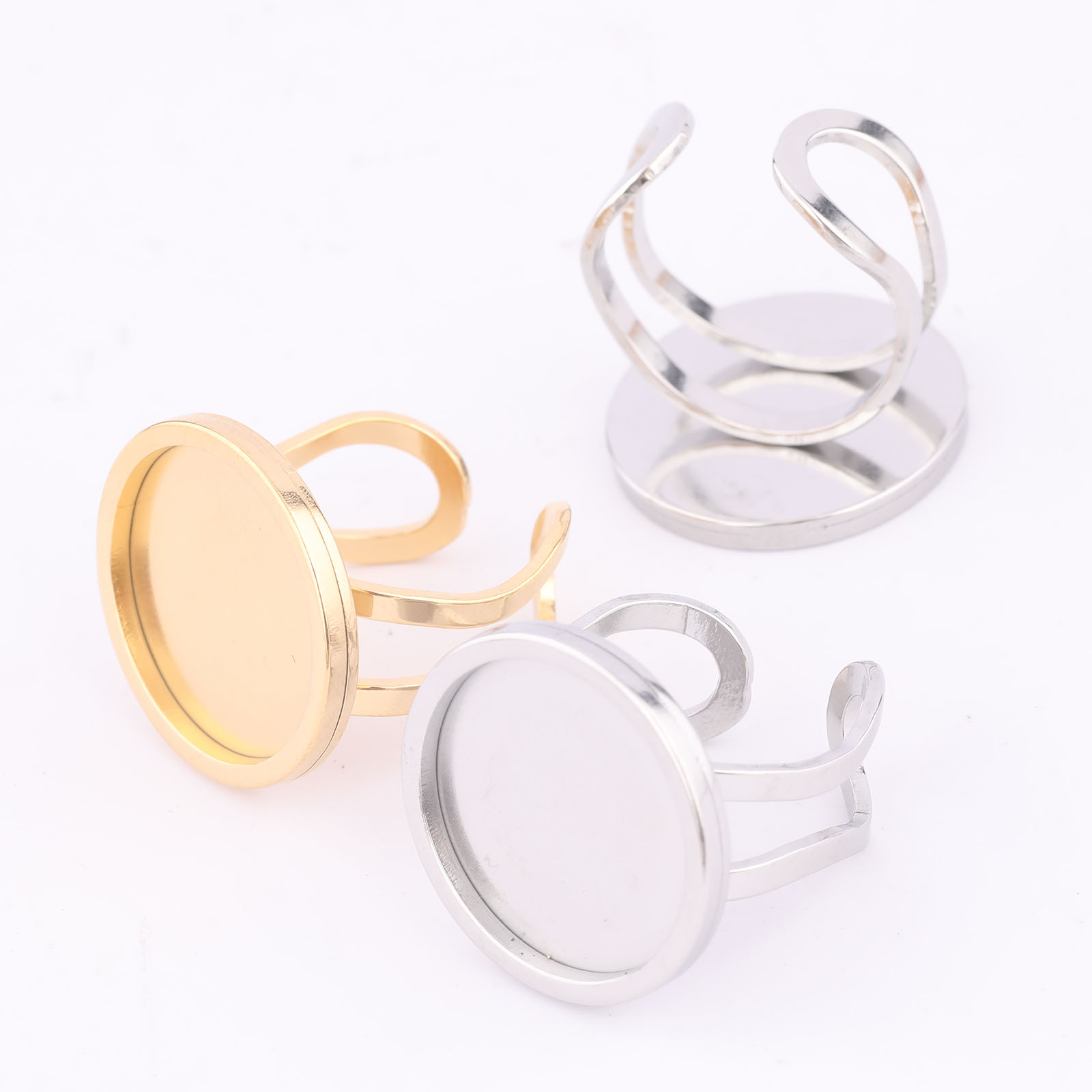 5 stks 18mm Ronde Cabochon Rin - Jewelry Making Soldering Kit recensie en prijs